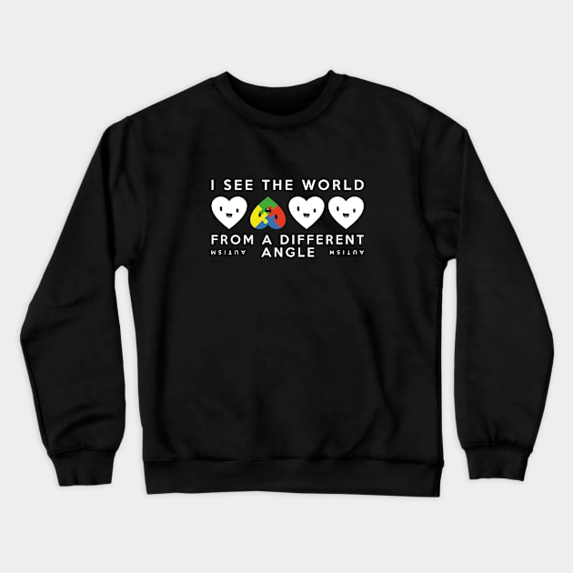 Autism Different Angle Crewneck Sweatshirt by VectorPlanet